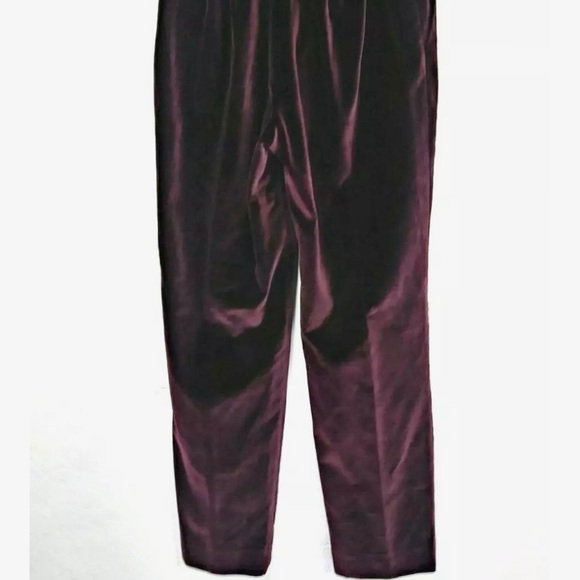 Holiday Brooks Bros luxe velour velvet pants 6 - Picture 3 of 8